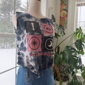Panic at the Disco Tie-Dye Graphic Band Tank Top